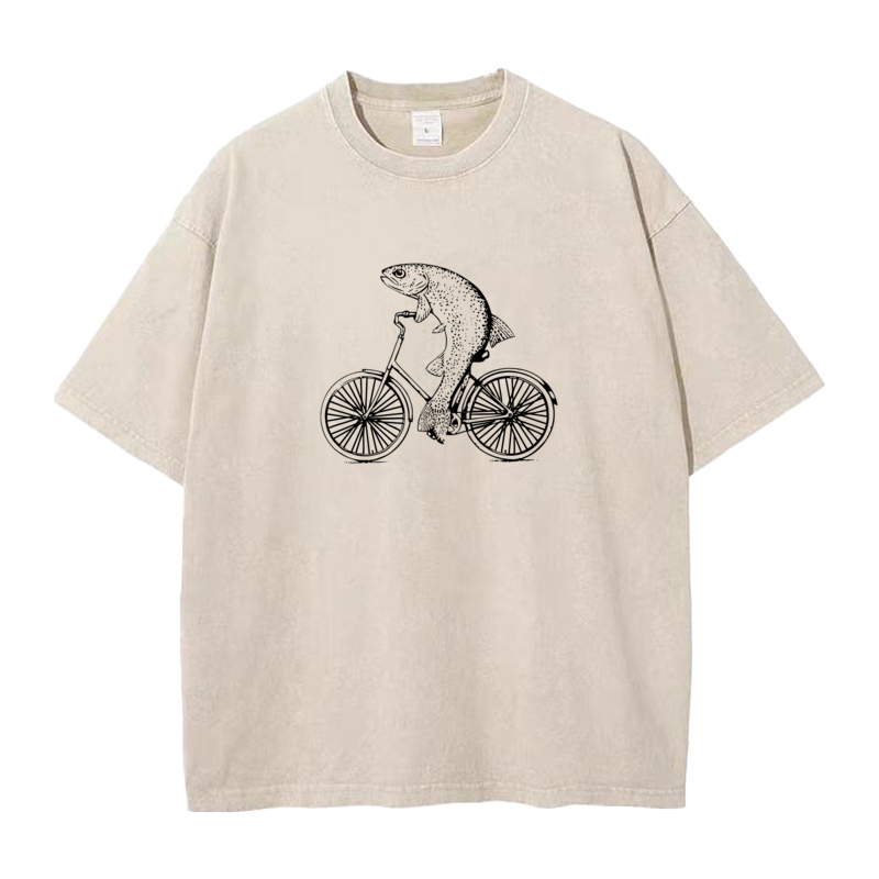 Vintage Cycling Gear - Топы и футболки Промытые топы Рубашка