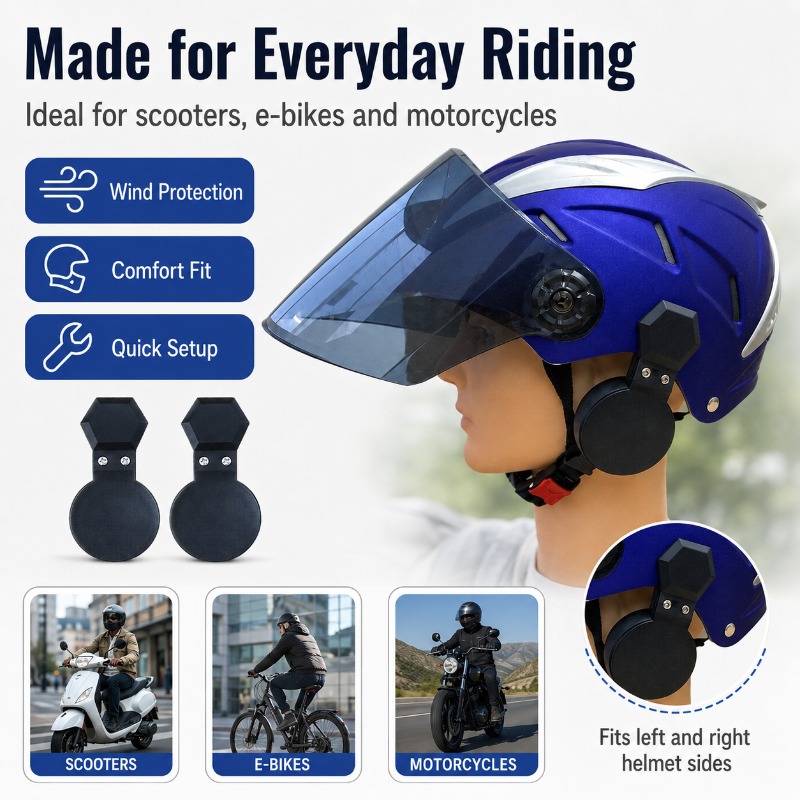 Bicycle Helmet - Защитные накладки на уши для шлема