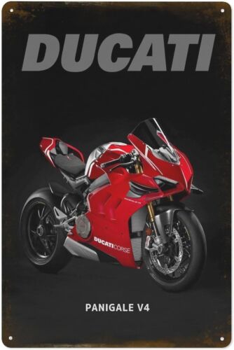 Vintage Cycling Gear - Металлическая табличка-постер Panigale V4 для мотоцикла,