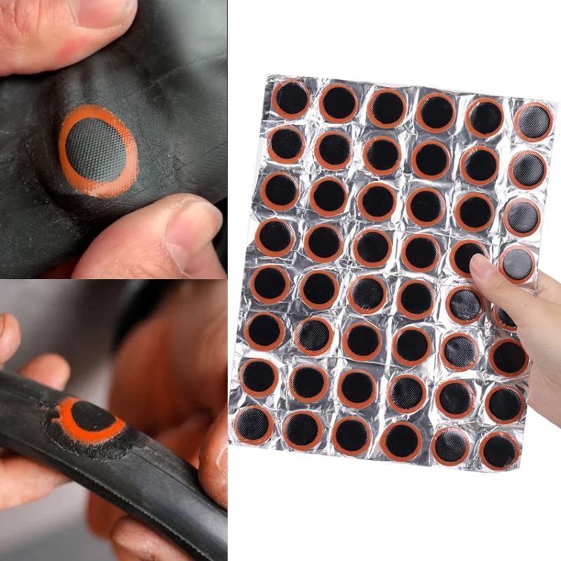Bicycle Repair Kit - 48 шт. резиновые заплаты для прокола