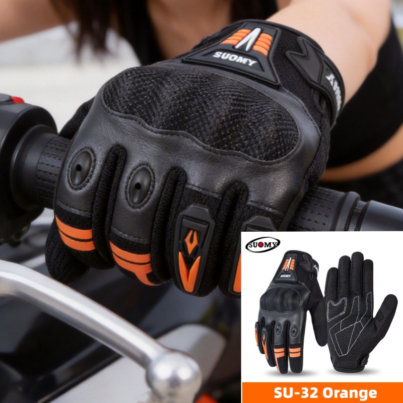 Xxl Cycling Gear - Летние мотоциклетные перчатки SUOMY, полнопальцевые, с