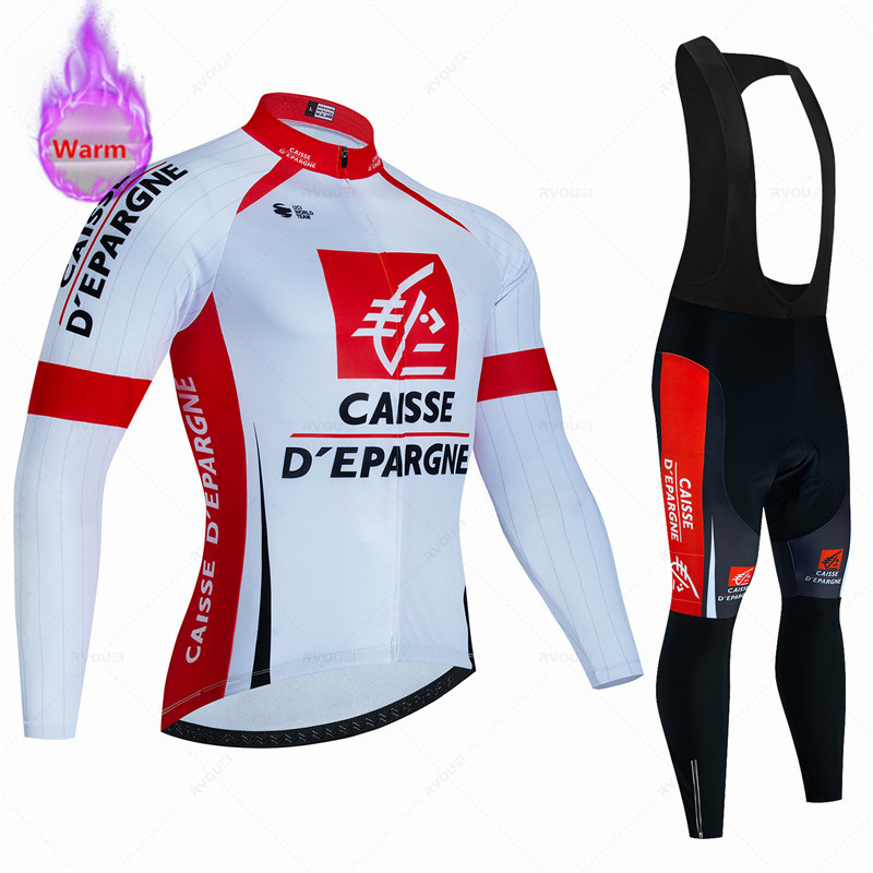 Cycling Gear For Winter - Зимняя термофлисовая велосипедная кофта, комплект одежды