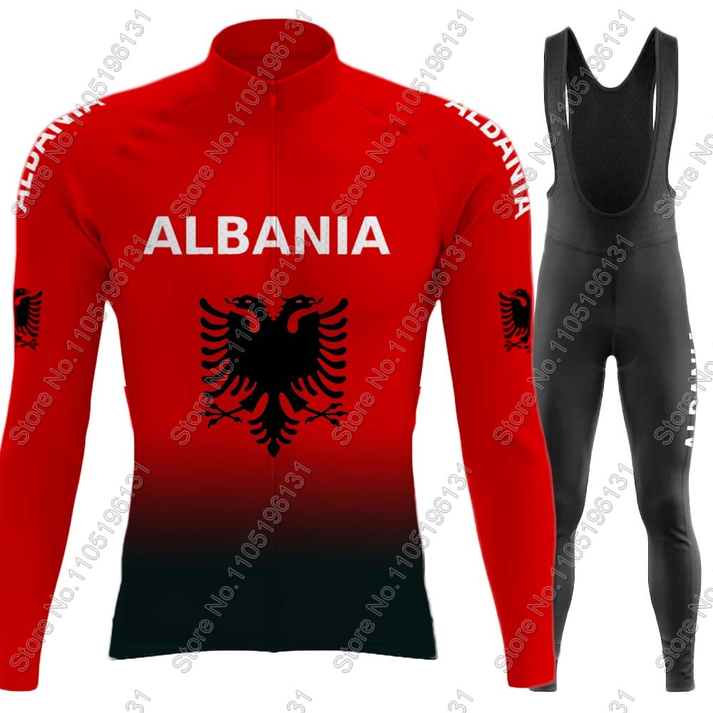 Cycling Gear For Winter - Национальная сборная Албании 2026, комплект велосипедного