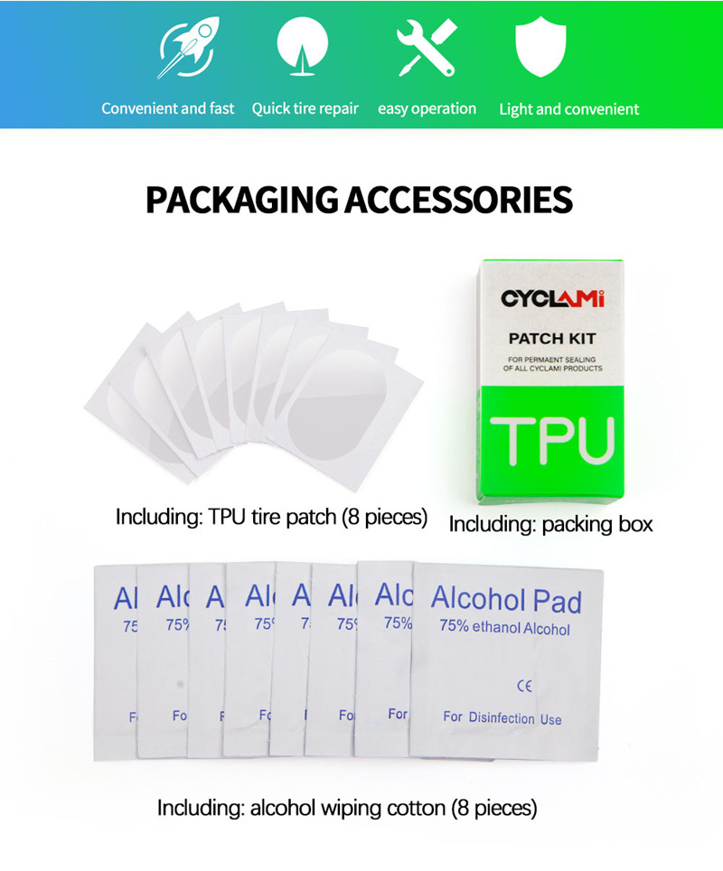 Новая накладка на шину из ТПУ, – обзор и цена Bicycle Repair Kit